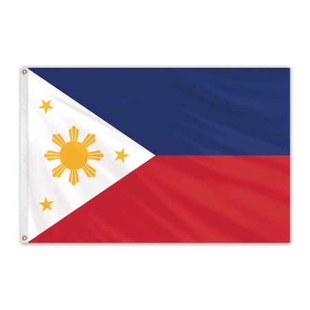 GLOBAL FLAGS UNLIMITED Clearance Philippines 4'x6' Nylon Flag CC00139